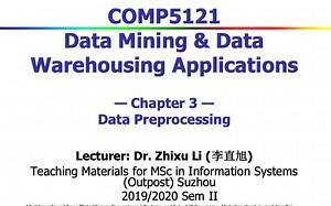 [DM&DW]Chapter3: Data Preprocessing