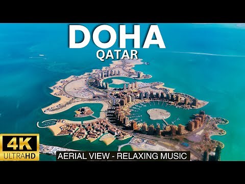 Doha, Qatar, 🇶🇦 4K ULTRA HD Resolution Drone Video | Doha 4K quality Aerial view with Music