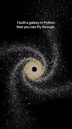 Generated a galaxy with Python - Beginner Project