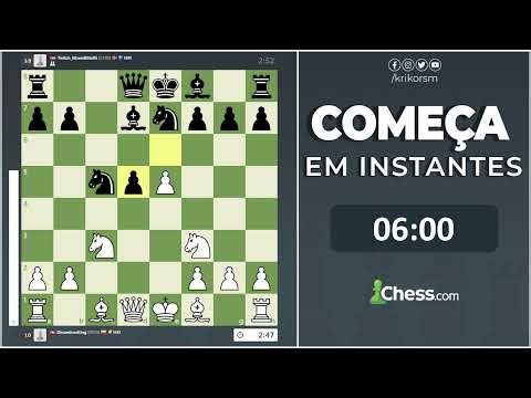Thursday 3 0 (3 minutos) às 18h no chess.com (08/01/2026)
