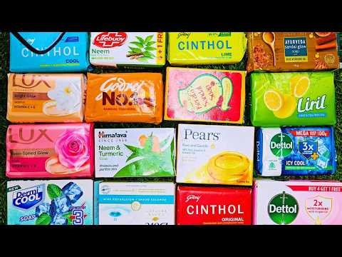 Ultimate Soap Collection ASMR 🧼 Satisfying Unboxing & Soap Sounds | Lux, Cinthol, Dettol, Pears