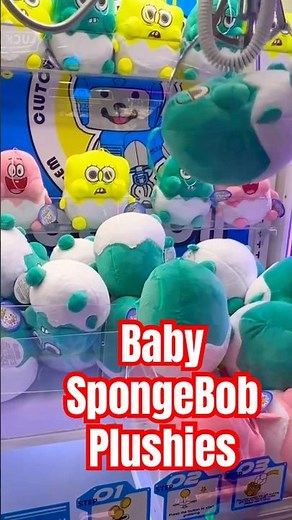 Had to snag a baby Squidward from the claw machine #clawmachine #squidward #arcade #spongebob