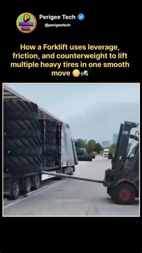 This Forklift Move Is Pure Skill 😳🚜#shorts #engineering #machines #skill #satisfying #technology
