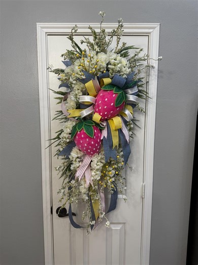 Spring Summer Strawberry Swag - Etsy