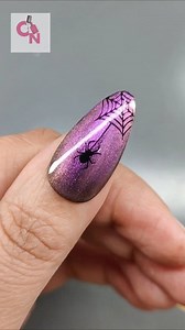 Day 8 of Spooky Halloween Nail Art Tutorials series ✨💅 Try this cute magnetic nail art with a spider 🕷️🕸️ Perfect for Halloween! #spookyhalloweennails #halloween2025 #halloweennails #halloweennailsdesign #GhostNailArt #nailarttutorial #spidernails #magneticnaildesign | Crazy Nailzz - The Nail Art Studio