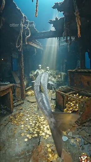 GoPro Fish POV 🐟 Exploring the Sunken Titanic #GoProPOV #SunkenSubmarine