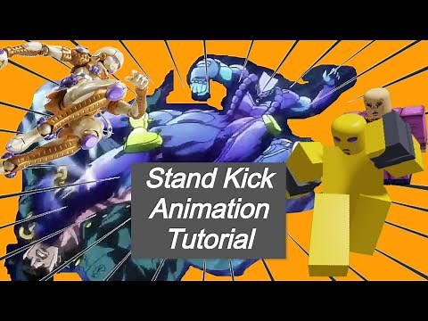 Roblox Studio, How to make a Stand Kick Animation using Moon Animator.