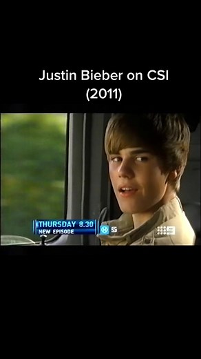 Justin Bieber on CSI? It happened… #justinbieber #csi #channel9 #oldads #nostalgia #funny #laurencefishburne #2011 #vhsrevue #fyp