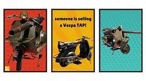 Someone Is Selling Vespa's Crazy Rocket Launching Scooter, No Really