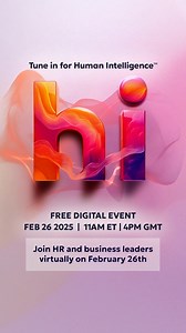 3.9K views · 141 reactions | HR’s biggest questions? Answered. Tune in to see how to get hard data on soft skills and more with Human Intelligence. | Workhuman | Facebook