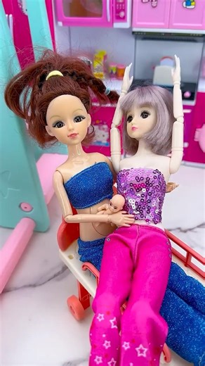 Satisfying With Unboxing Barbie Swing and Slide Toys, ASMR Video #shorts