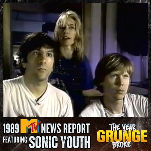 26K views · 662 reactions | 1989 MTV News Report featuring SONIC YOUTH. | The YEAR Grunge BROKE | Facebook