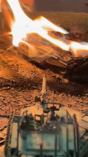 Battle Scene Series: Revenge Battle of the miniature model tank Abrams M1A2#diorama #tankmodel #tank