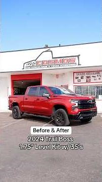 2024 Chevy Silverado TrailBoss | 1.75” Leveling Kit | 35x12.50r20 Nitto Ridge Grapplers