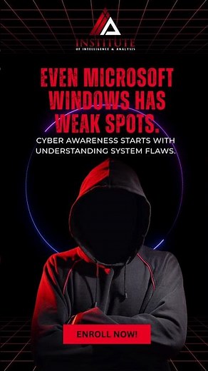 Even Windows Has Weak Spots | Cyber awareness starts with understanding system flaws.