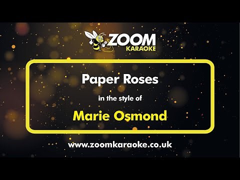 Marie Osmond - Paper Roses - Karaoke Version from Zoom Karaoke