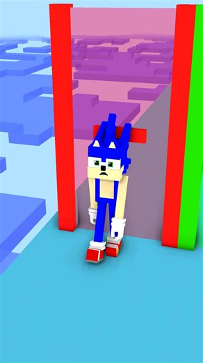 SONIC GROWS Some MUSCLES in MUSCLE RUN 3 Challenge #shorts