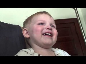 Toddler Laughing - At Himself