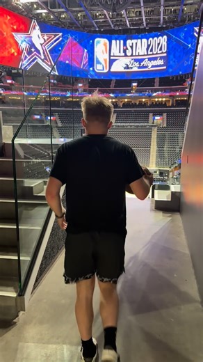 HOW DOES HE DO IT?!?! 🤯😳 @tristanj22 is BACK with his longest arena trick shot yet on the NBA ALL-STAR COURT! | Tristan Jass