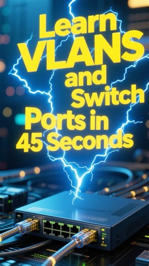 VLAN and Switch Ports in 45 seconds #networking #ccna #fyp #fypシ゚viral #shorts