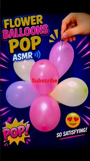 Colorful balloon popping || balloon bursting sound asmr #balloon short