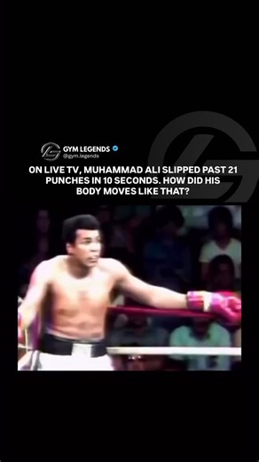 Muhammad Ali’s ability to slip 21 punches in 10 seconds on live TV wasn’t a superhuman reflex feat—it was a combination of predictive skill, biomechanics, and training. Instead of reacting to each punch (which would be too slow for human reaction time), Ali anticipated them by reading subtle cues like his opponent’s shoulder movements, hip rotation, and rhythm. This let him move before each punch fully developed. His head and upper body followed smooth, pendulum-like arcs rather than big dodges,