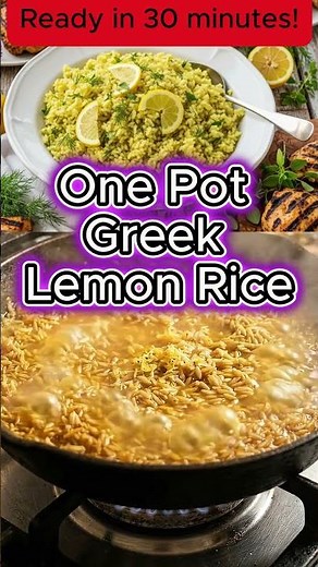 💛 Greek Lemon Rice with Oregano & Parsley — The Ultimate Mediterranean Side