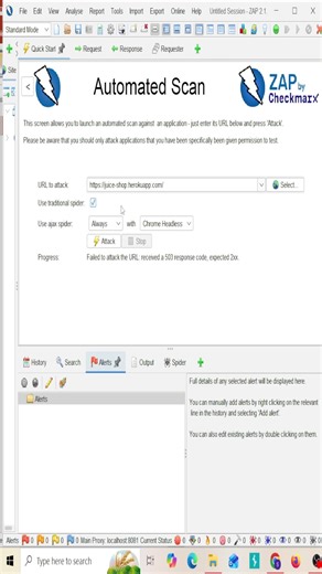 OWASP ZAP Automated Scan | Beginner Friendly #cybersecurity #owaspzap #websecurity