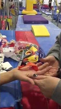 How to use a balloon to cover a rip on a gymnast’s hand