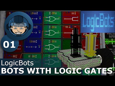 BOTS WITH LOGIC GATES - LogicBots: Ep. #1 - Gameplay & Walkthrough