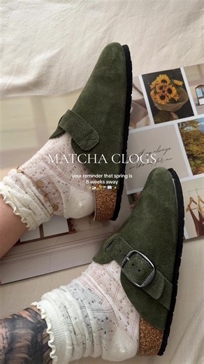 Fashionable Matcha Clogs Perfect for Spring Style