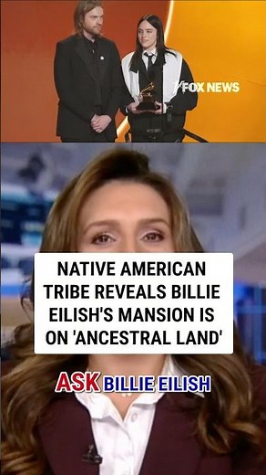 Native American tribe reveals Billie Eilish's mansion is on 'ancestral land' #shorts