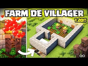 COMO FAZER A MELHOR FARM DE VILLAGERS DO MINECRAFT 1.20 E 1.21 - TUTORIAL PASSO A PASSO