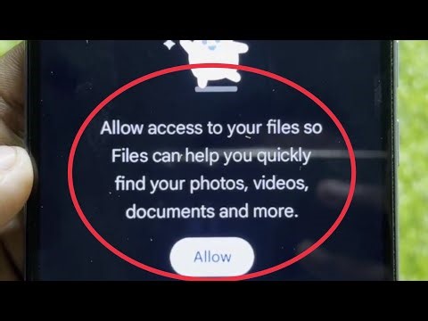 Files Go App Allow access to your files so files can help you quickly find your photos, video issue