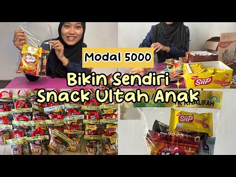 Bikin Sendiri Snack Ultah Anak Modal 5000 | Snack Ulang Tahun Low Budget