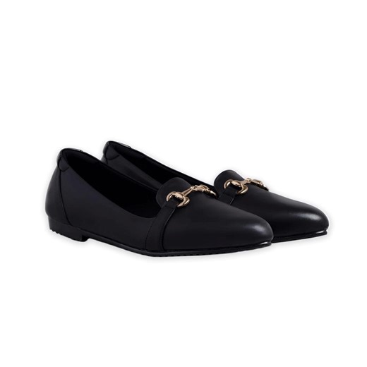 Black Genuine Leather Ballet Flats, Minimalist Pointed Toe Shoes - Etsy