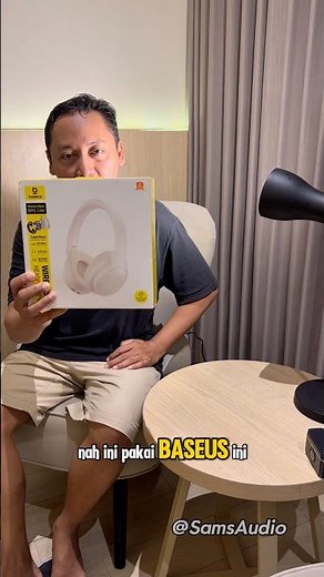Headphone Wireless Basesus BH1 Lite #reviewer #headphones #baseus