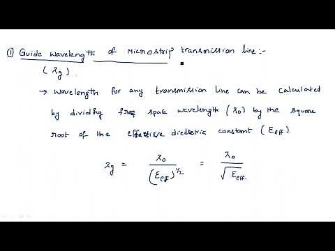 Micro strip transmission line | Wavelength, phase velocity | Microwave Engineering | Lec-46