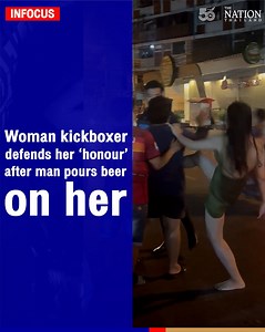 1.3M views · 8.6K reactions | This viral video on Tuesday shows a woman using her Muay Thai skills against a man in front of a restaurant in Bangkok’s Huai Khwang district. . The man had earlier dumped beer on her in the restaurant, little knowing that she is a Muay Thai trainer and gold medalist, having learned the art since she was a child to protect herself. . #MuayThai #Bangkok #Thailand #TheNationThailand | The Nation Thailand | Facebook