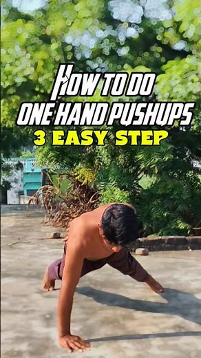 how to do one hand pushups | 3 easy step |