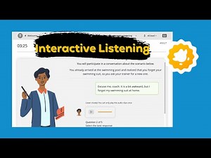 Interactive Listening Practice questions | DET Practice Platform