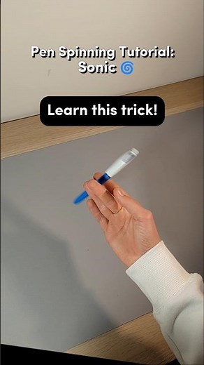 Learn the SONIC Pen Spinning Trick in 9 Seconds!