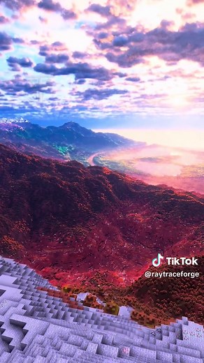 Minecraft with 1200 render distance👁🔭 | distant horizons