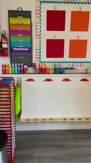 Pre-K Art Center #teachersoftiktok #classroomsetup #businessowner #prekteacher #homebasedpreschool