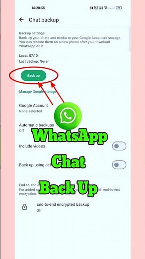 How to Backup Your WhatsApp Chat || Backup WhatsApp Chat || #shorts #viral #whatsapp