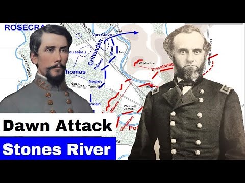 Battle of Stones River, Part 1 | Dawn Attack, Animated Battle Map