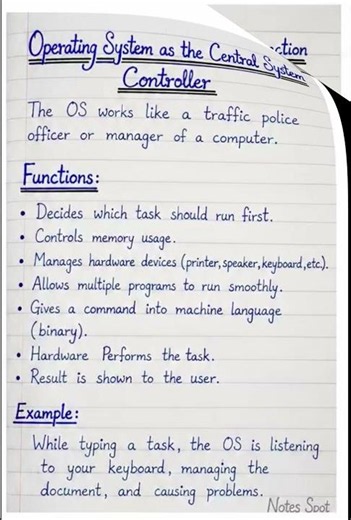 Class 10 Computer Chapter 1 | Operating System (OS) Notes | New Book | English Medium