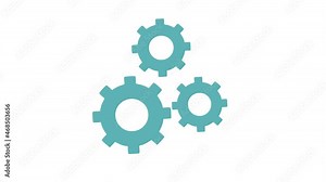 gear animation that can be used for video creators