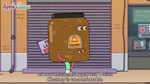 50K views · 734 reactions | Apple & Onion Chutney! The best disguise EVER. 暈 Watch an all new Apple & Onion TOMORROW at 9:30a on Cartoon Network and stream now in the CN App with log in! cartn.co/NEWAppleandOnion | Cartoon Network | Facebook