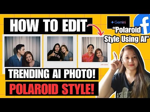 HOW TO EDIT TRENDING AI PHOTO? POLAROID STYLE USING GOOGLE GEMINI | Sarah Jane Semic